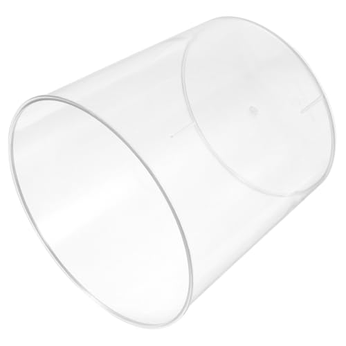DOITOOL Transparenter Mini Tischmülleimer mit Deckel Multifunktionaler Desktop Abfalleimer und Stifthalter Kompakter Büro Waste Can für Schreibtisch und Wohnzimmer Praktischer Kleiner von DOITOOL