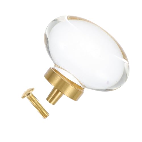 DOITOOL Transparenter türgriff mit Kupferbasis Moderner Möbelknauf für Schränke Kleiderschränke Langlebig Verarbeitet Einfache Montage Stilvolles Design Vielseitig Einsetzbar DOITOOL Transparenter türgriff mit Kupferbasis Moderner Möbelknauf für Schränke Kleiderschränke Langlebig Verarbeitet Einfache Montage Stilvolles Design Vielseitig Einsetzbar von DOITOOL