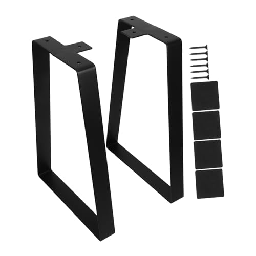 DOITOOL Trapezförmige Tischbeine Eisen Robuste Schwere Tischbeine für DIY Couchtische Schreibtische und Arbeitsstationen Einsetzbar und Einfach zu Montieren von DOITOOL
