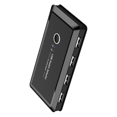 DOITOOL USB Umschalter Box USB Sharing Umschalter für Tastatur Maus Drucker Scanner Computer Zubehör Langlebig und Einfach zu Bedienen von DOITOOL