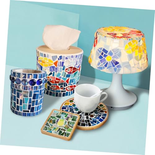 DOITOOL Unregelmäßige Glas mosaiksteine Bunte DIY Fliesenstücke für Haus Dekoration Basteln Handwerk mit Sicheren Kanten und Langlebigem Material DOITOOL Unregelmäßige Glas mosaiksteine Bunte DIY Fliesenstücke für Haus Dekoration Basteln Handwerk mit Sicheren Kanten und Langlebigem Material von DOITOOL