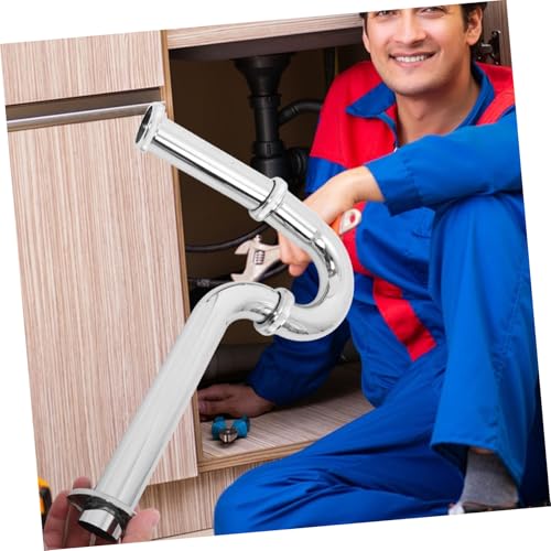 DOITOOL Verstellbare Edelstahl Ablaufrohr Küche U Förmiger Geruchsschutz Siphon Rohr für Waschbecken Spüle Wandmontage Flexibles Abflussrohr DOITOOL Verstellbare Edelstahl Ablaufrohr Küche U Förmiger Geruchsschutz Siphon Rohr für Waschbecken Spüle Wandmontage Flexibles Abflussrohr von DOITOOL