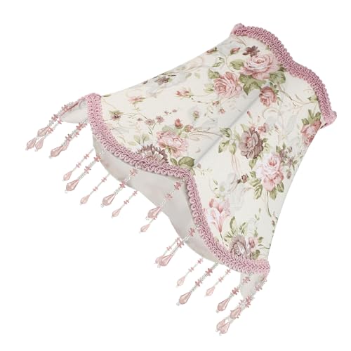 DOITOOL Vintage Lampenschirm aus Robustem und Kleiner Lampenschirm für Tisch Schreibtischlampen Einfache Montage Multifunktional Passend für Haushaltsleuchten Rosa von DOITOOL