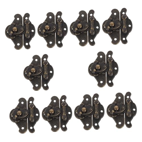 DOITOOL Vintage Scharnier-riegel aus Zinklegierung Antiker Kastenschloss-verschluss für Schmuckkästen Kleine Holzmöbel Verdeckter Einbau Geräuschlos DOITOOL Vintage Scharnier-riegel aus Zinklegierung Antiker Kastenschloss-verschluss für Schmuckkästen Kleine Holzmöbel Verdeckter Einbau Geräuschlos von DOITOOL