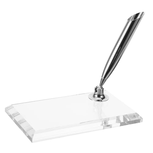 DOITOOL Europäischer Stil Federhalter Aus Acryl Eleganter Stifthalter Für Schreibtisch Stabiler Basisstifthalter Für Tinte Und Feder Für Büro Und Kreative Nutzung von DOITOOL