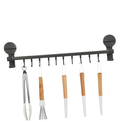 DOITOOL Wandmontierter Organizer mit Saug Haken Flexible Doppelstange für Handtücher Löffel Werkzeuge Tassen für Küche Bad Bastelraum DOITOOL Wandmontierter Organizer mit Saug Haken Flexible Doppelstange für Handtücher Löffel Werkzeuge Tassen für Küche Bad Bastelraum von DOITOOL