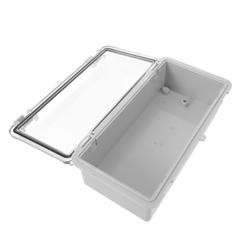 DOITOOL Wasserdichte Outdoor Abzweigdose Kunststoff Verteilerbox mit Transparentem Deckel Schutz für Elektrische Verbindungen Poolpumpen Gartengeräte Steckdosen von DOITOOL
