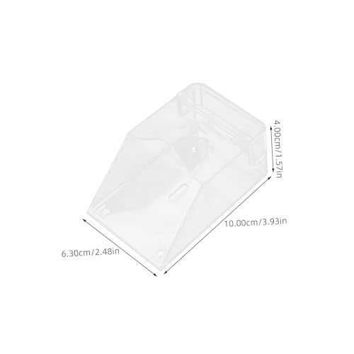 DOITOOL Wasserdichte Transparente Türklingel abdeckung ohne Bohren Spritzwassergeschützte Schutzbox für Standard türklingeln Wetterfeste Outdoor klingelabdeckung Einfache Montage von DOITOOL