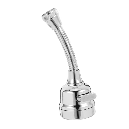 DOITOOL Wasserhahn Verlängerung mit Universalgelenk Drehbar Stufiger Strahlregler Küchenarmatur Aufsatz Flexibel Erweiterbar für Küche und Bad Silber von DOITOOL