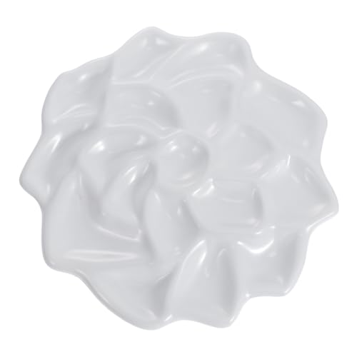 DOITOOL Wellenförmige Imitation Keramik Pigment Mischplatte Für Aquarellfarben Praktische Malpalette Für Künstler Für Schule Und Hobbyprojekte DOITOOL Wellenförmige Imitation Keramik Pigment Mischplatte Für Aquarellfarben Praktische Malpalette Für Künstler Für Schule Und Hobbyprojekte von DOITOOL