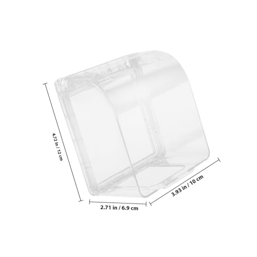 DOITOOL Wetterfeste Steckdosenabdeckung aus Robustem Kunststoff Transparenter Schutz für Außensteckdosen Spritzwassergeschützt Langlebig und Einfach zu Montieren für Bad Balkon und von DOITOOL