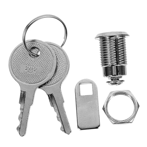 DOITOOL Zinklegierung Nockenschloss Verschluss für Briefkasten Schrankschloss Schubladenschloss mit Schlüssel Einfache Installation Vielseitig für Möbel Geldkassette Aufbewahrung von DOITOOL