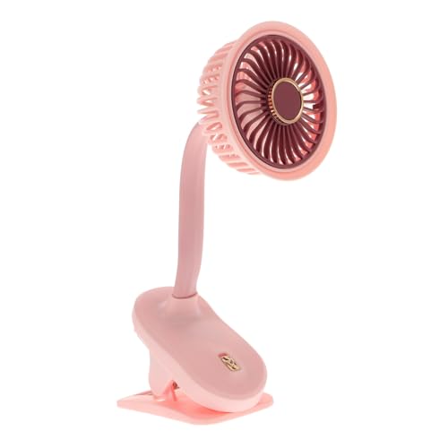 DOITOOL tragbare Kühlbox USB-Desktop-Lüfter Mini-Clip-Lüfter wiederaufladbarer Lüfter Rosa von DOITOOL