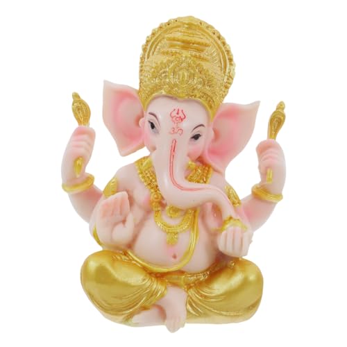 Home Ornament. Statue Herr des Erfolgs Skulptur Hindu-Gott Statue Figuren Desktop Decor für Home Office Ganeshas Ganapati Statue von DOITOOL