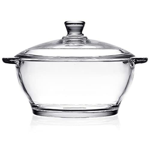 Suppentopf mit Deckel Schnapsglas mit Deckel Induktion Pfannen Glas Instant Nudelschale Küche Eintopf Haushalt Kochgeschirr Kochtopf Set von DOITOOL