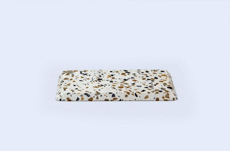 DOIY Servierbrett Terrazzo Käseplatte Servierplatte, Terrazzo, (M-Größe: ca. 29 x 19 cm, 1-St., Käsebrett), XL-Größe: ca. 59 x 14 cm von DOIY