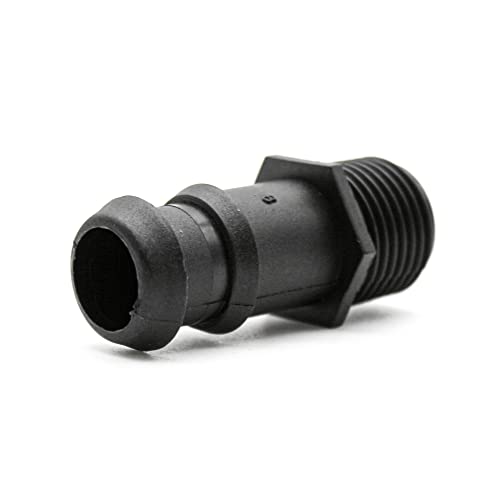 DOJA Barcelona | 20mm Schlauchanschluss | 1/2" | Packung 25 | Adapter mit Außengewinde für Wasserhahn | Gartenschlauch Kupplung | Bewässerungsschlauch Adapter, Verteiler Tropfschlauch Bewässerung von DOJA Barcelona