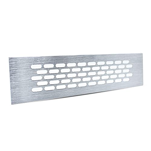 DOJA Barcelona | BELÜFTUNGSGITTER INOX | 480x80 | INOX | PACK 1 | Abluftgitter Ofen, Kamin, Küche, Bad | Feuchtraum-Lüftungsgitter | Möbel, Waschbecken, Elektrogeräte von DOJA Barcelona