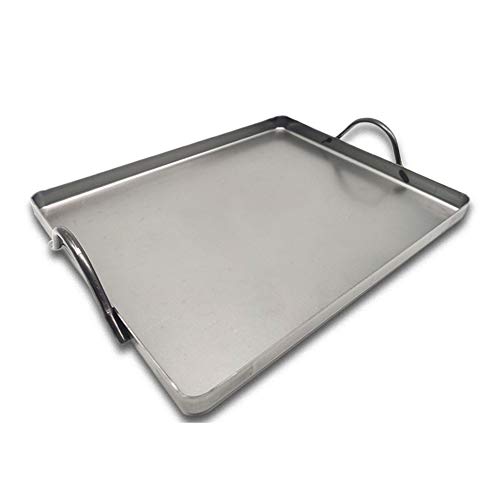 DOJA Barcelona | Herd Backblech 42x32 | Emailliertes Ofenblech | Maronen/Kuchen/Pizza Grillblech Rechteckig Kuchenblech Ofenblech Fettpfanne Backofen | Backen Zubehör Blech Grillplatte Backofenblech von DOJA Barcelona