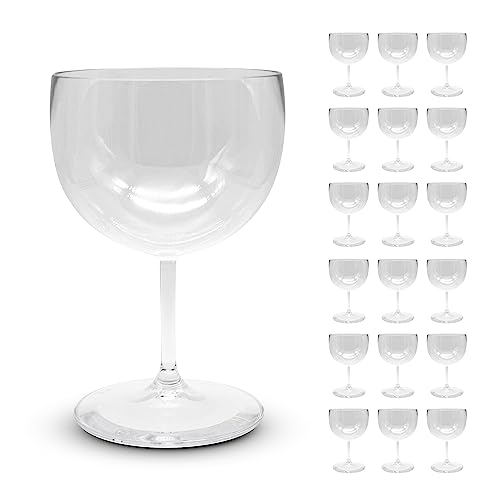 DOJA Barcelona | Kunststoff-Ballonglas | 68 cl | 12er Pack | Wiederverwendbare Hartplastik-glas | Klare Polycarbonat Gläser | Kunststoff-gläser, Gin Tonic, Cocktail, Aperol Spritz Gläser von DOJA Barcelona