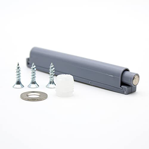 DOJA Barcelona | Magnetischer Drucktüröffner | PACK 10 | Magnetschnäpper für Schranktüren, selbstschließende Schubladen | Farbe Grau | Unsichtbarer Schiebetürschließer | Push Door Closer von DOJA Barcelona