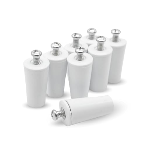 DOJA Barcelona | Rolladenstopper | Packung mit 8 Stück | Jalousie Stopper Weiß | Länge 40mm | PVC | Rollo Ersatzteile | Jalousien Zubehör| Jalousie-Anschlagpuffer | Anschlagstopper für Rollladen von DOJA Barcelona
