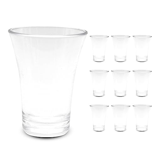 DOJA Barcelona | Schnapsgläser Aus Kunststoff | 4 cl | 9er Pack | Shotgläser aus Polycarbonat | Wiederverwendbare Schnapsgläser aus Hartplastik | Einweg-Schnapsbecher für Aperitif, Espresso, etc. von DOJA Barcelona