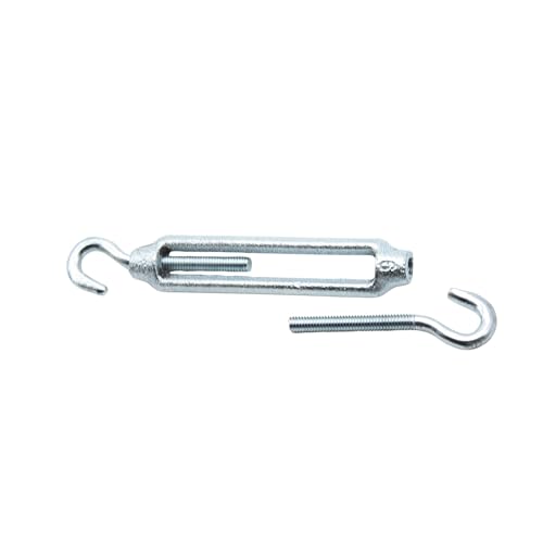 DOJA Barcelona Seilspanner Haken - Haken M8 Verzinkter Stahl - PACK 6 - Innovatives Spannschloss für Drahtspanner, Optimale Verbindung mit Sonnensegel Spanner Einsatz, Robuste Leistung mit Drahtseil DOJA Barcelona Seilspanner Haken - Haken M8 Verzinkter Stahl - PACK 6 - Innovatives Spannschloss für Drahtspanner, Optimale Verbindung mit Sonnensegel Spanner Einsatz, Robuste Leistung mit Drahtseil von DOJA Barcelona
