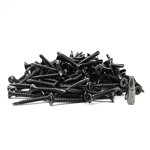 DOJA Barcelona | Selbstbohrende Schrauben mit PH2-25 Spitze | 100 Senkkopfschrauben | Ø4,2x16mm DIN-7504P | Schwarz verzinkter Stahl | Selbstschneidende Schrauben, Bohrschrauben für Metall... DOJA Barcelona | Selbstbohrende Schrauben mit PH2-25 Spitze | 100 Senkkopfschrauben | Ø4,2x16mm DIN-7504P | Schwarz verzinkter Stahl | Selbstschneidende Schrauben, Bohrschrauben für Metall... von DOJA Barcelona
