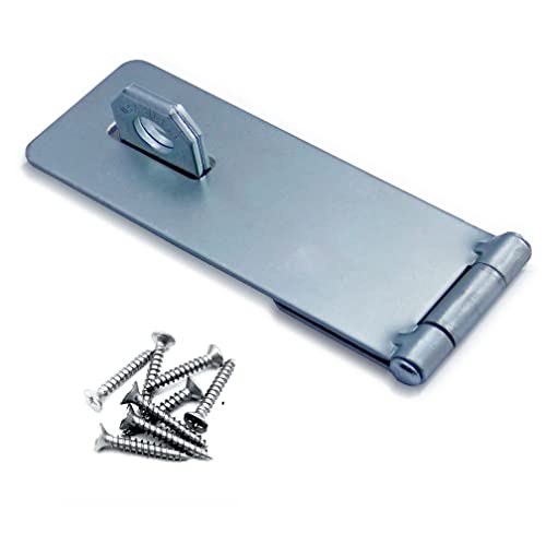 DOJA Barcelona | Vorhängeschloss Haspe | 100x1,2mm Stahl | Türschloss Scharnier für Außen und Innentür | Türschloss Haustür ohne Schloss/Gartentor Riegel Verschluss | Verriegelung für Türen DOJA Barcelona | Vorhängeschloss Haspe | 100x1,2mm Stahl | Türschloss Scharnier für Außen und Innentür | Türschloss Haustür ohne Schloss/Gartentor Riegel Verschluss | Verriegelung für Türen von DOJA Barcelona