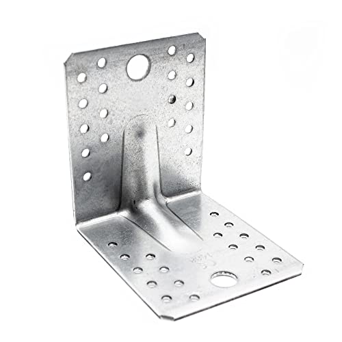 DOJA Barcelona | Winkelverbinder mit Rippe | 20er Pack | 105x105x90mm | 2,5 Stärke | Verzinkter Stahl | Metallwinkel für Montage & Verstärkung Möbel | Lochwinkel Bauwinkel Stahlwinkel Balkenwinkel DOJA Barcelona | Winkelverbinder mit Rippe | 20er Pack | 105x105x90mm | 2,5 Stärke | Verzinkter Stahl | Metallwinkel für Montage & Verstärkung Möbel | Lochwinkel Bauwinkel Stahlwinkel Balkenwinkel von DOJA Barcelona