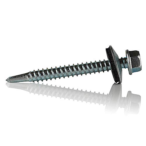 DOJA INDUSTRIAL | SELBSTSCHNEIDENDE SCHRAUBEN STAHL M6 | PACK 75 | 6,3 x 50 mm | Sechskant Bohrschrauben Schrauben metall mit Unterlegscheibe | Für Metall Karosserie schrauben Blechschrauben DOJA INDUSTRIAL | SELBSTSCHNEIDENDE SCHRAUBEN STAHL M6 | PACK 75 | 6,3 x 50 mm | Sechskant Bohrschrauben Schrauben metall mit Unterlegscheibe | Für Metall Karosserie schrauben Blechschrauben von DOJA Barcelona