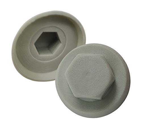 DOJA INDUSTRIAL | Schrauben Abdeckkappen | Sechskant Schrauben Kappen | Schlüssel 10mm | PACK 100 | Material/Farbe: Kunststoff Abdeckkappen Grau | Mutter Schutzkappe | Abdeckung Schrauben Schutzkappen DOJA INDUSTRIAL | Schrauben Abdeckkappen | Sechskant Schrauben Kappen | Schlüssel 10mm | PACK 100 | Material/Farbe: Kunststoff Abdeckkappen Grau | Mutter Schutzkappe | Abdeckung Schrauben Schutzkappen von DOJA Barcelona