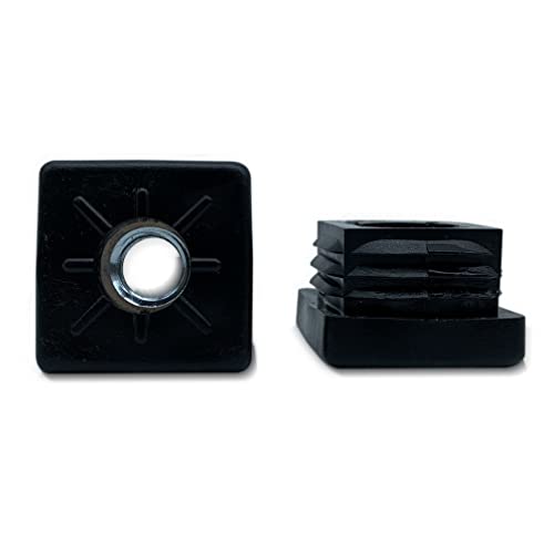 Doja Industrial | Gewindestopfen quadratisch | Endstück für Vierkantrohr 35 x 35 mm | Dicke 1,5 – 2 mm | 12 Stück | aus Polyamid | für Aluminiumtor, Stuhlkappe, Tischbein verstellbar ... Doja Industrial | Gewindestopfen quadratisch | Endstück für Vierkantrohr 35 x 35 mm | Dicke 1,5 – 2 mm | 12 Stück | aus Polyamid | für Aluminiumtor, Stuhlkappe, Tischbein verstellbar ... von DOJA Barcelona