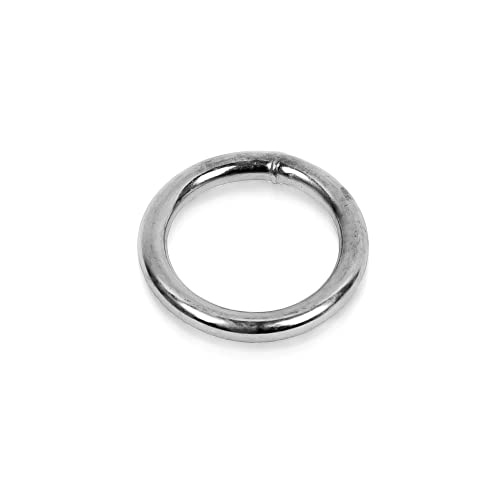 DOJA Industrial | Geschweißt Ring | PACK 25 | 3x20 mm | Hochwertig poliert Metall-O Ringe | Rundring Mehrzweck für Handwerk, Taschen, Marine, Vorhang, Rucksäcke, Gardinen, Halsband von DOJA Barcelona