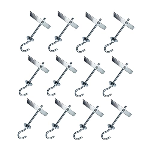 DOJA Industrial | Haken Kippdübel M6 | PACK 12 | Haken Federklappdübel | Hohlraumdübel Set-Deckenhaken Befestigung für Hohlraum oder Rigips Platten | Federklapp Hakendübel/Schraubhaken mit Dübel DOJA Industrial | Haken Kippdübel M6 | PACK 12 | Haken Federklappdübel | Hohlraumdübel Set-Deckenhaken Befestigung für Hohlraum oder Rigips Platten | Federklapp Hakendübel/Schraubhaken mit Dübel von DOJA Barcelona