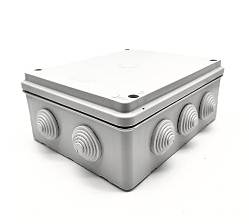 DOJA Industrie | Abzweigdose Wasserdicht mit Eingängen 190x150x70 | Verteilerdose Sicherungskasten Aufputz | Verteilerkasten Feuchtraum | Wasserdichte Gehäuse als Kabelverbinder, Kabelbox von DOJA Barcelona