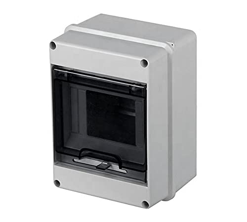 DOJA Industrie | Aufputz Verteilerkasten Feuchtraum 122x162x95 | Verteilerdose Sicherungskasten Aufputz | Abzweigdose Wasserdicht | Wasserdichte Gehäuse als Kabelverbinder Box, Kabelbox Wasserdicht von DOJA Barcelona