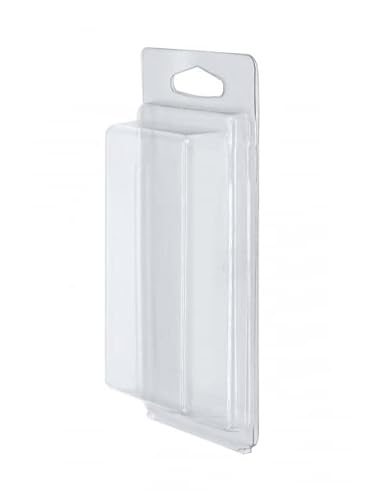 DOJA Industriell | Klappdeckel Plastikbehälter | Klarsichtpackung PACK 50 | Innen 99x61x15 Außen 137x75x25 | Plastikbox Transparent Mini Boxen Blisterverpackung Sichtverpackung Verpackung Plastik von DOJA Barcelona