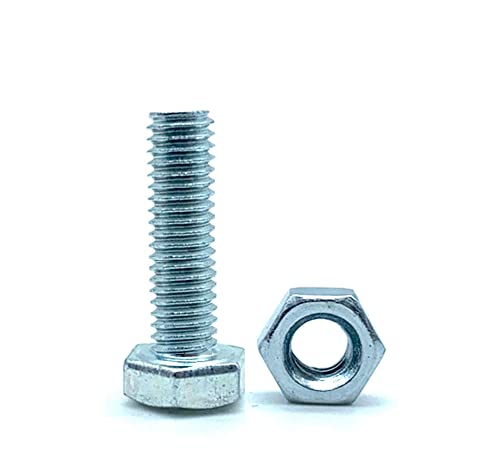 DOJA Barcelona | Schrauben mit Muttern | 10 Sechskantschrauben mit 10 Muttern | M18x40mm | aus verzinktem Stahl | Schrauben und Muttern, Gewindeschrauben und Muttern, Bolzen mit Mutter, Sechskantköpfe DOJA Barcelona | Schrauben mit Muttern | 10 Sechskantschrauben mit 10 Muttern | M18x40mm | aus verzinktem Stahl | Schrauben und Muttern, Gewindeschrauben und Muttern, Bolzen mit Mutter, Sechskantköpfe von DOJA