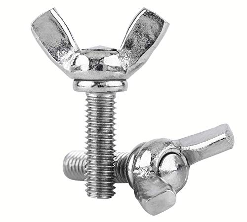 DOJA Industrial | Flügelschrauben M6 x 20 mm | PACK 25 | Handflügelschraube | Hochwertige Stahlschrauben | Flügelbolzen Daumen | Flügelgewinde Einfach zu verwenden und anzuwenden von DOJA Barcelona