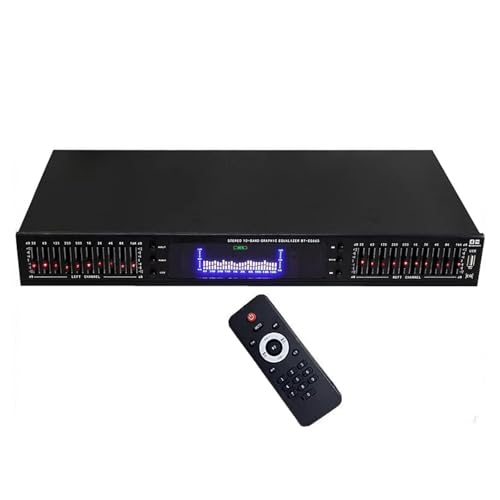 DOJBK 20-Band-HiFi-Audio-Equalizer, Digitaler Stereo-Grafik-Equalizer, HiFi-Separate Mit Fernbedienung, LED-Spektrumanzeige, Integriertem Bluetooth/USB, Für Aufnahmestudio DOJBK 20-Band-HiFi-Audio-Equalizer, Digitaler Stereo-Grafik-Equalizer, HiFi-Separate Mit Fernbedienung, LED-Spektrumanzeige, Integriertem Bluetooth/USB, Für Aufnahmestudio von DOJBK