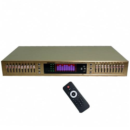 DOJBK 20-Band-HiFi-Audio-Equalizer, Digitaler Stereo-Grafik-Equalizer, HiFi-Separate Mit Fernbedienung, LED-Spektrumanzeige, Integriertem Bluetooth/USB, Für Aufnahmestudio DOJBK 20-Band-HiFi-Audio-Equalizer, Digitaler Stereo-Grafik-Equalizer, HiFi-Separate Mit Fernbedienung, LED-Spektrumanzeige, Integriertem Bluetooth/USB, Für Aufnahmestudio von DOJBK