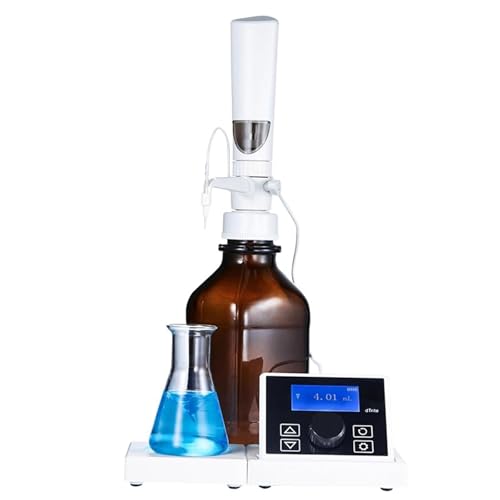 Elektronischer Flaschenspender, Digitaler Flaschenaufsatzspender, 0,01–99,99 Ml Einstellbares Volumen, Polypropylen-Flaschenaufsatzbürette, Mit TFT-Touchscreen, Ohne Braune Flasche, Labor-Kit-Tool von DOJBK