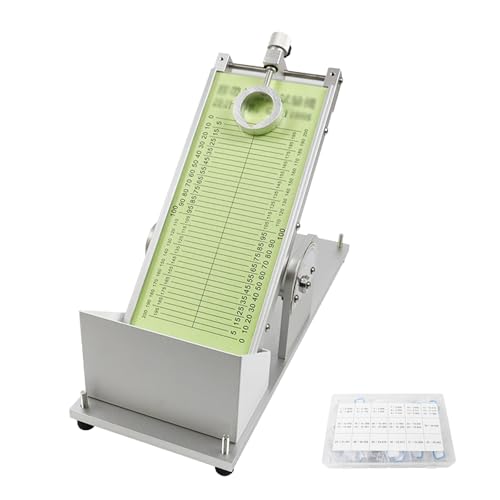 Klebeband-Anfangshaftungsprüfer, Klebeband-Anfangsviskositätsprüfer mit 32 Stahlkugeln, 0–60° Winkelverstellung, PVC-Prüfplattform, Doppelhalterung, für Schutzfolien, Aufkleber Klebeband-Anfangshaftungsprüfer, Klebeband-Anfangsviskositätsprüfer mit 32 Stahlkugeln, 0–60° Winkelverstellung, PVC-Prüfplattform, Doppelhalterung, für Schutzfolien, Aufkleber von DOJOEUU