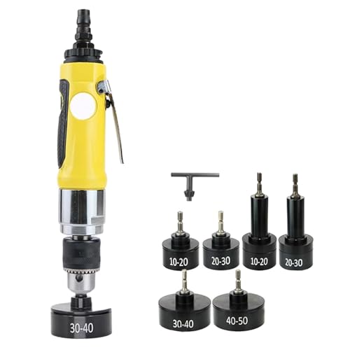 Pneumatische Verschlussmaschine, Handschraubverschluss mit 6 Verschlussköpfen,max. Geschwindigkeit 2500 U/min,3/8-Zoll-Bohrfutter,tragbare Verschlussmaschine, Flaschenverschluss-Versiegelungswerkzeug von DOJOEUU