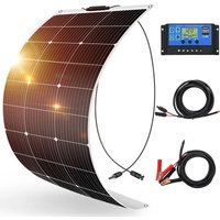 100W Solarpanel Kit Semiflexibel Monokristalline Solarmodul zum Haus/Wohnmobil/Batterie/Boot von DOKIO