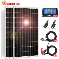 Dokio - 200W Mono Grid Solarpanel Kit für 12v Haus/Batterie/Wohnmobil/Boot von DOKIO