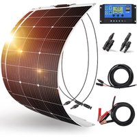 200W Solarpanel Kit Semiflexibel Monokristalline Solarmodul zum Haus/Wohnmobil/Batterie/Boot von DOKIO
