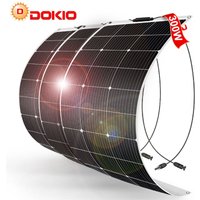 Dokio - 3x 100W Solarpanel 12v Flexibles Monokristallines Solarmodul für Haus/Wohnwagen/Van/Boot/Batterie/Garten von DOKIO